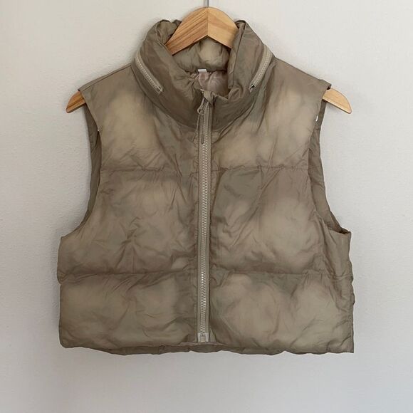 Vintage cropped puffer vest Women's Lightweight Vest size XS - Picture 1 of 4